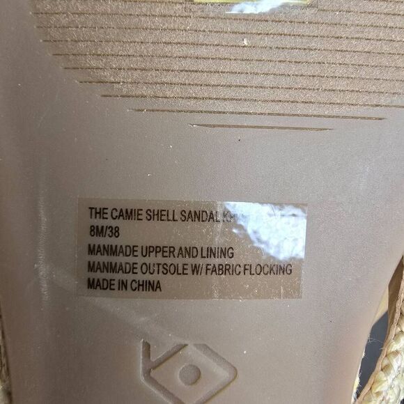 Katy Perry The Camie Shell Sandal Natural Woven Size 8 - Picture 5 of 13